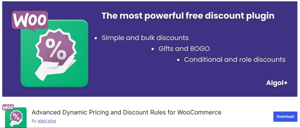 Advanced Dynamic Pricing for WooCommerce by Algoplus