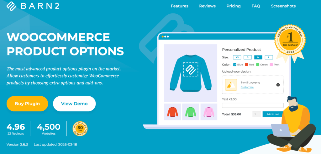 BARN2 Product Options