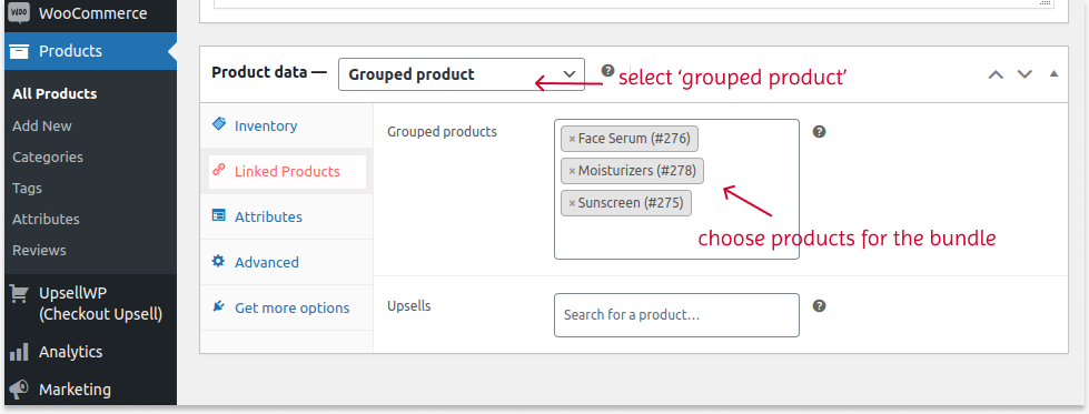 Bundling existing products in WooCommerce