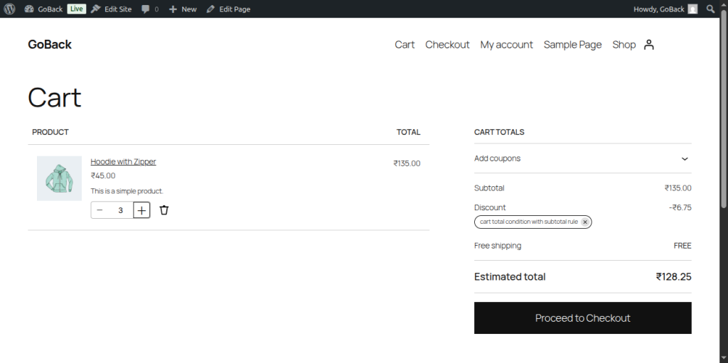 Cart Adjustment using Discount Rules for WooCommerce