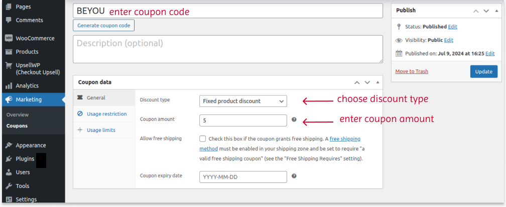Creating a coupon for bundle products in WooCommerce