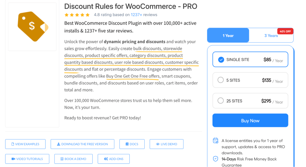 Discount Rules for WooCommerce - Pro