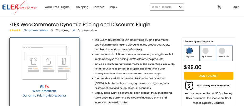 Elex WooCommerce Dynamic Pricing and Discount Plugin
