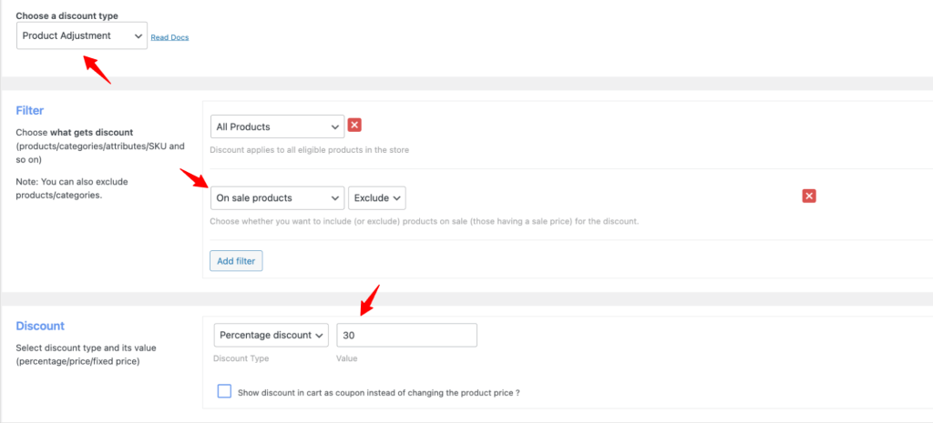 Exclude already Discounted Products