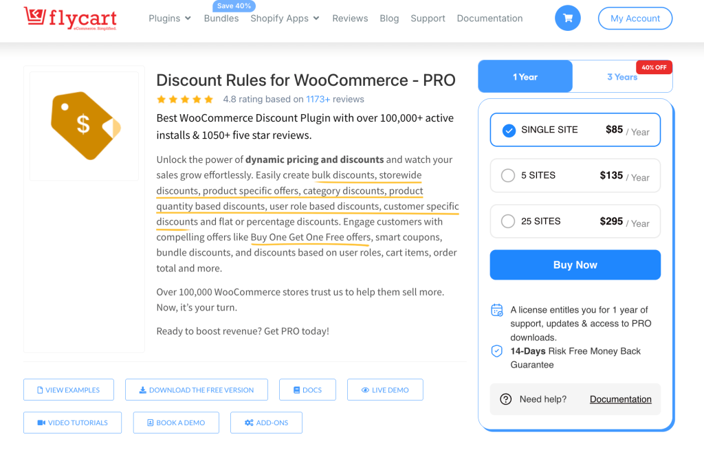Flycart’s Discount Rules for WooCommerce Plugin