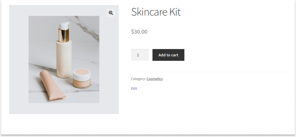 Preview of bundle products in the WooCommerce store