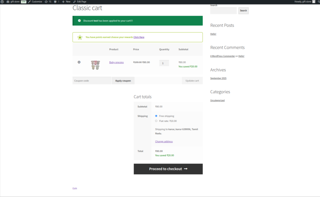 Providing Discounts for Specific time period