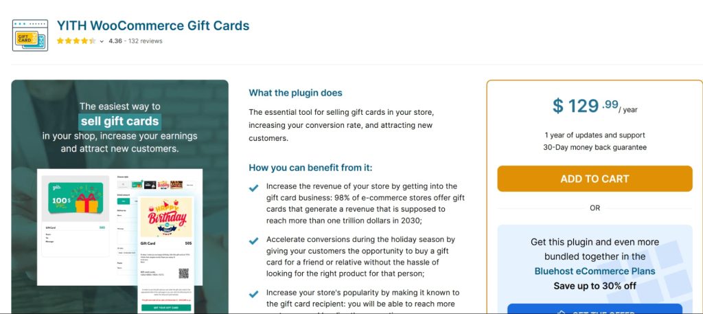 Yith WooCommerce Gift Cards