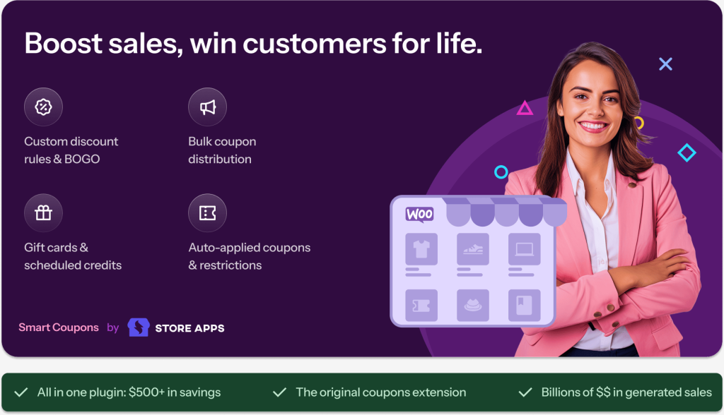 Smart Coupons Addon for WooCommerce