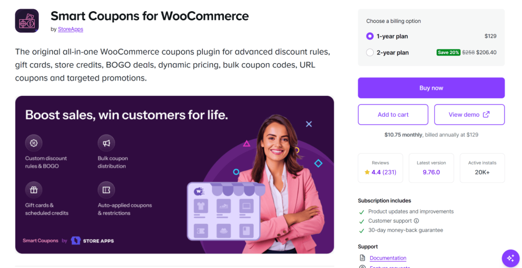 Smart Coupons for WooCommerce