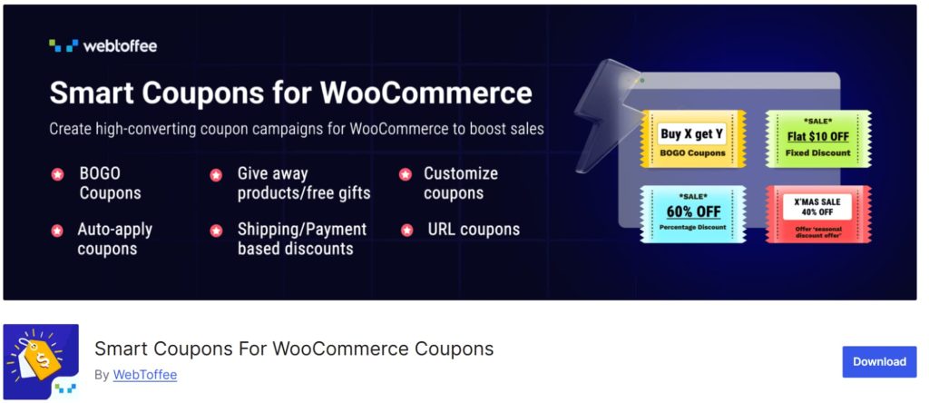 Smart Coupons for WooCommerce by WebToffee