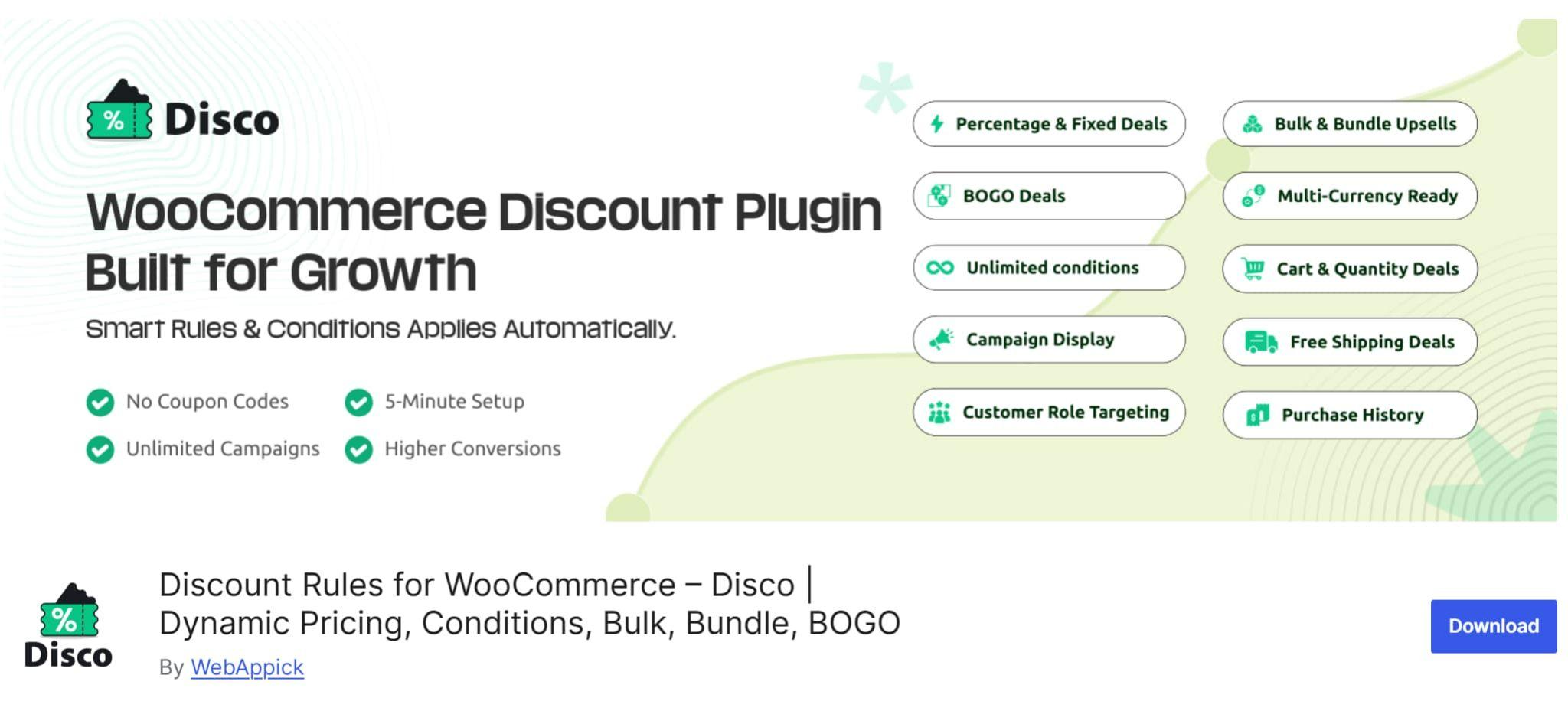 Disco-Discount Rules for WooCommerce