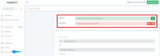 A - Connecting Retainful and WooCommerce Store with API