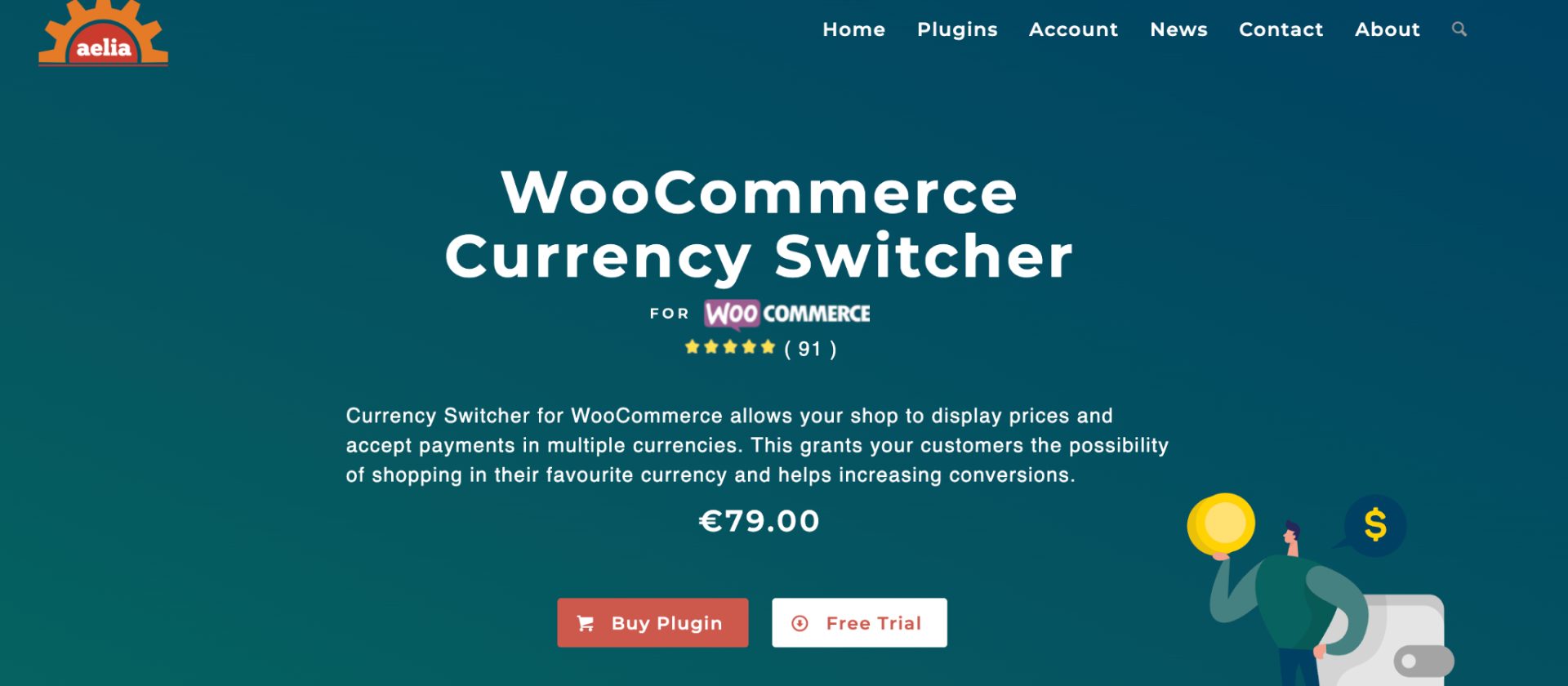 Aelia Currency Switcher for WooCommerce