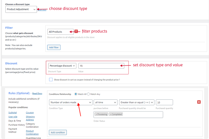 Creating nth order discount in WooCommerce using Discount Rules for WooCommerce - Pro