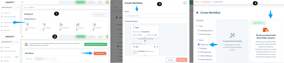 Creating Thank-you Email Workflow