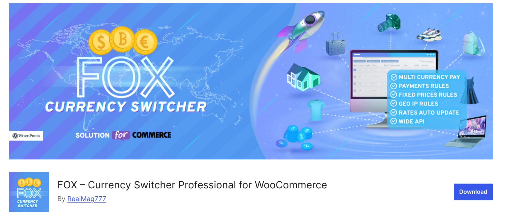 FOX – Currency Switcher Professional for WooCommerce
