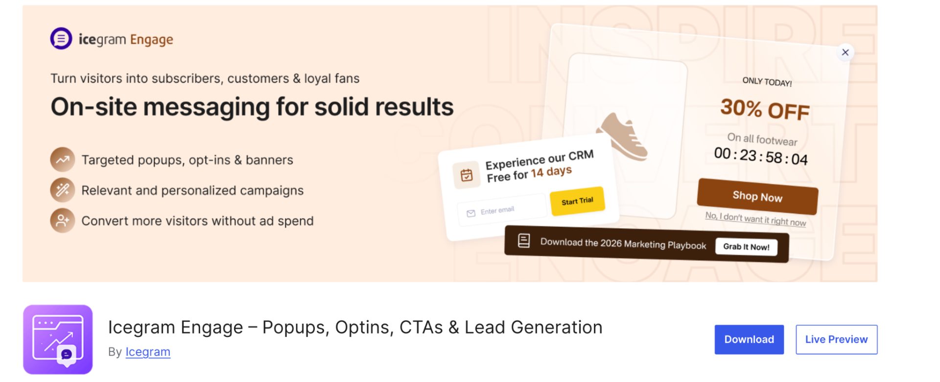 Icegram Engage - Popups