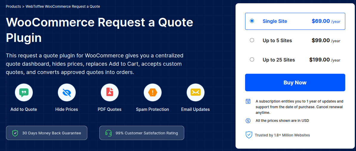Request a Quote for WooCommerce by WebToffee