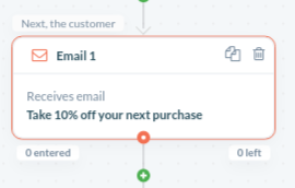 Select the email block