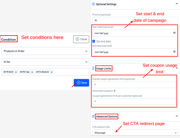 Setting Conditions for Next-Order Coupon in UpsellWP
