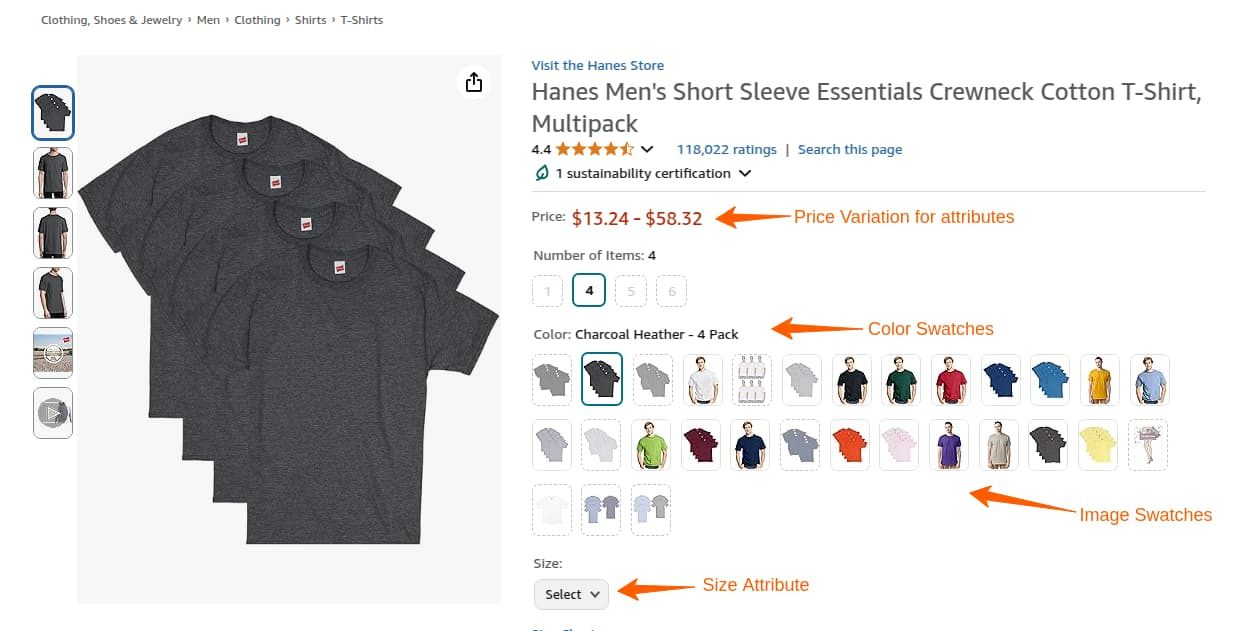 Using Attribute Swatches