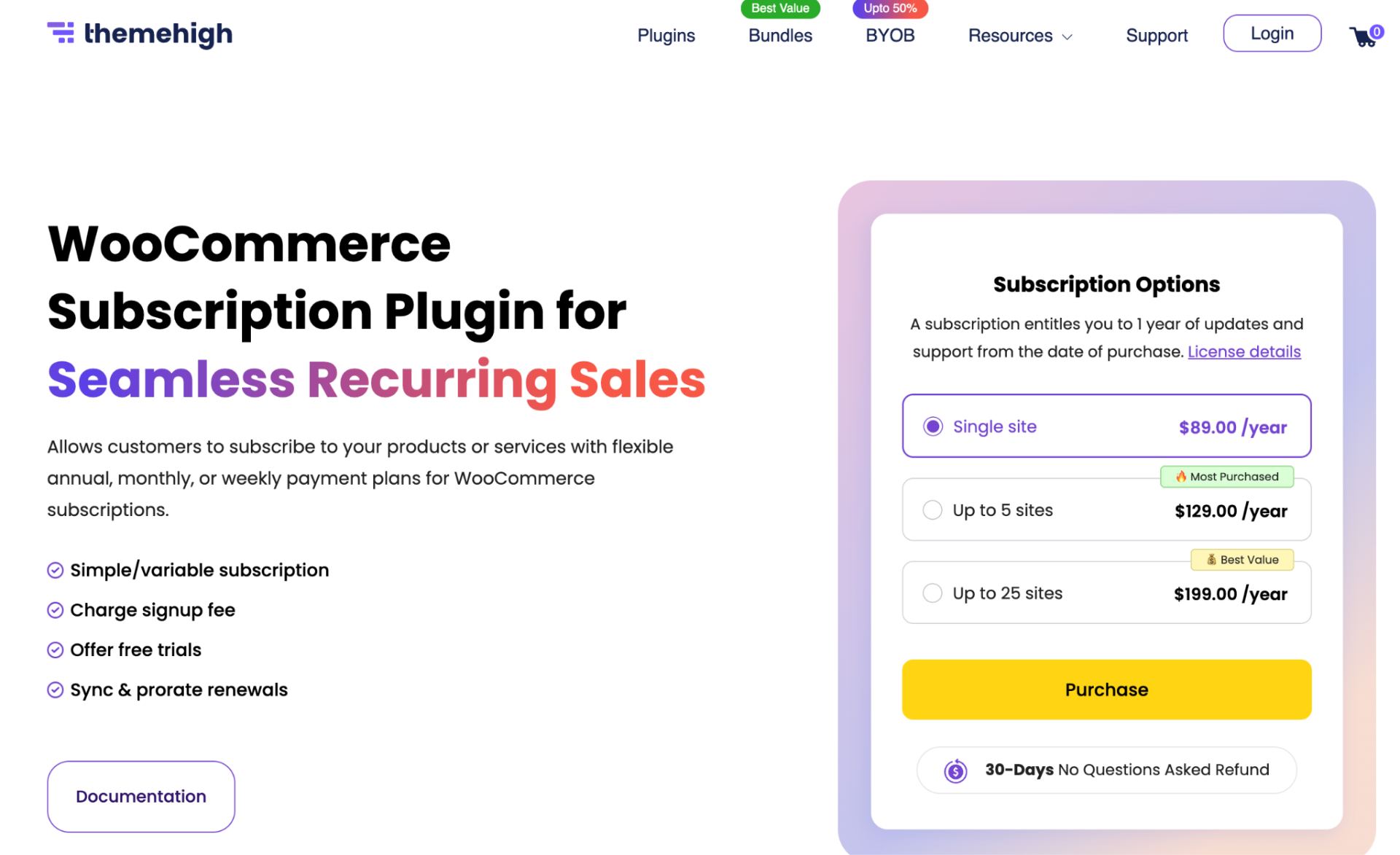 ThemeHigh Subscription Add-on